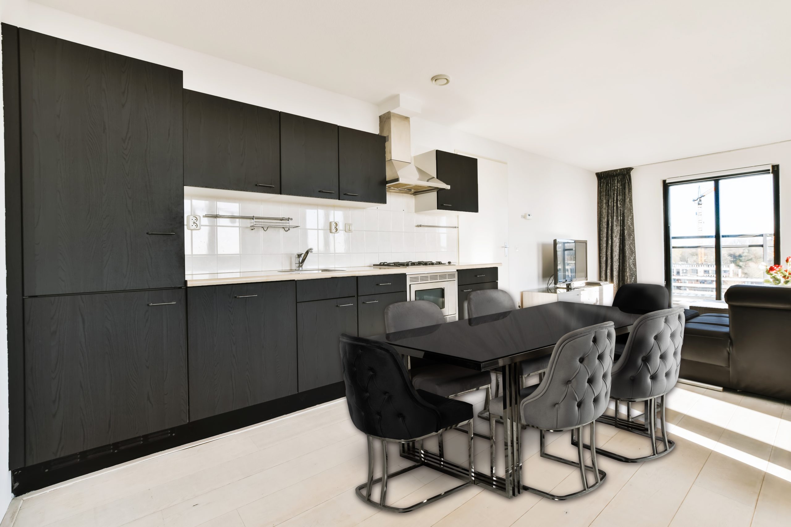 Cozy kitchen zone Cozy kitchen zone with in a spacious apartment